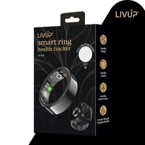 LivUp Smart Ring, Black, Size 9
